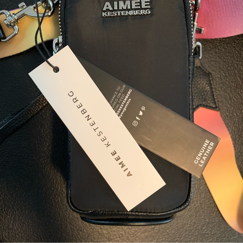 Aimee Kestenberg On Top of the World Black Crossbody Bag Brand New with Tags - Picture 8 of 10